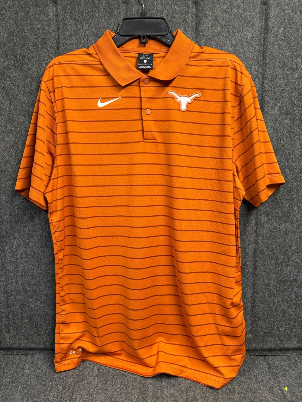 Nike Orange Striped Texas Longhorns Polo